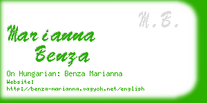 marianna benza business card